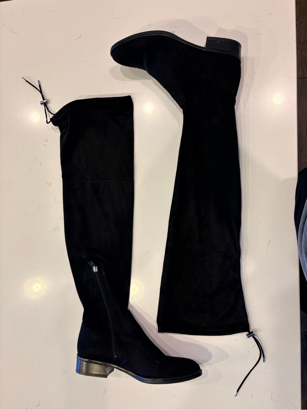 Sam Edelman Black Over-the-Knee Suede Boots